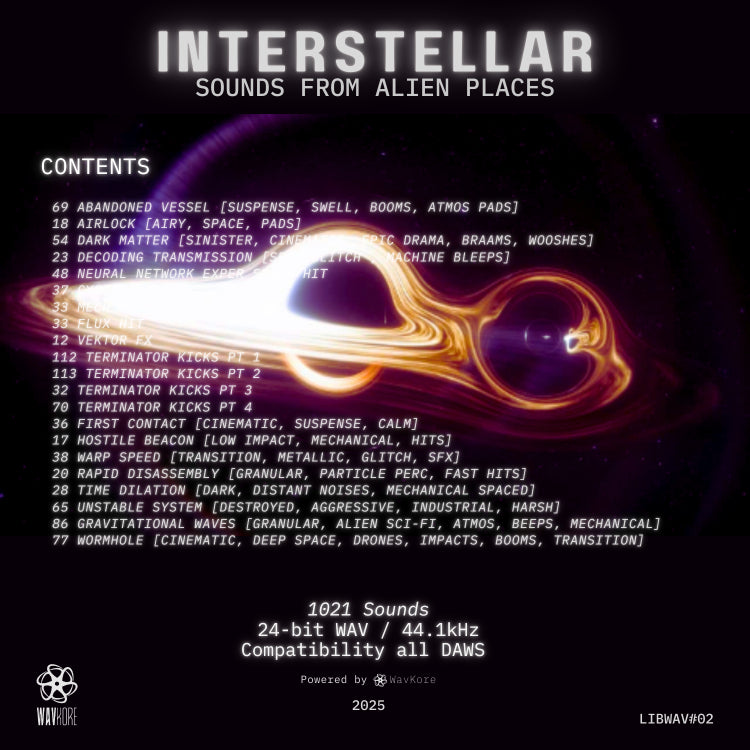 Interstellar - Sounds From Alien Places Sample Library