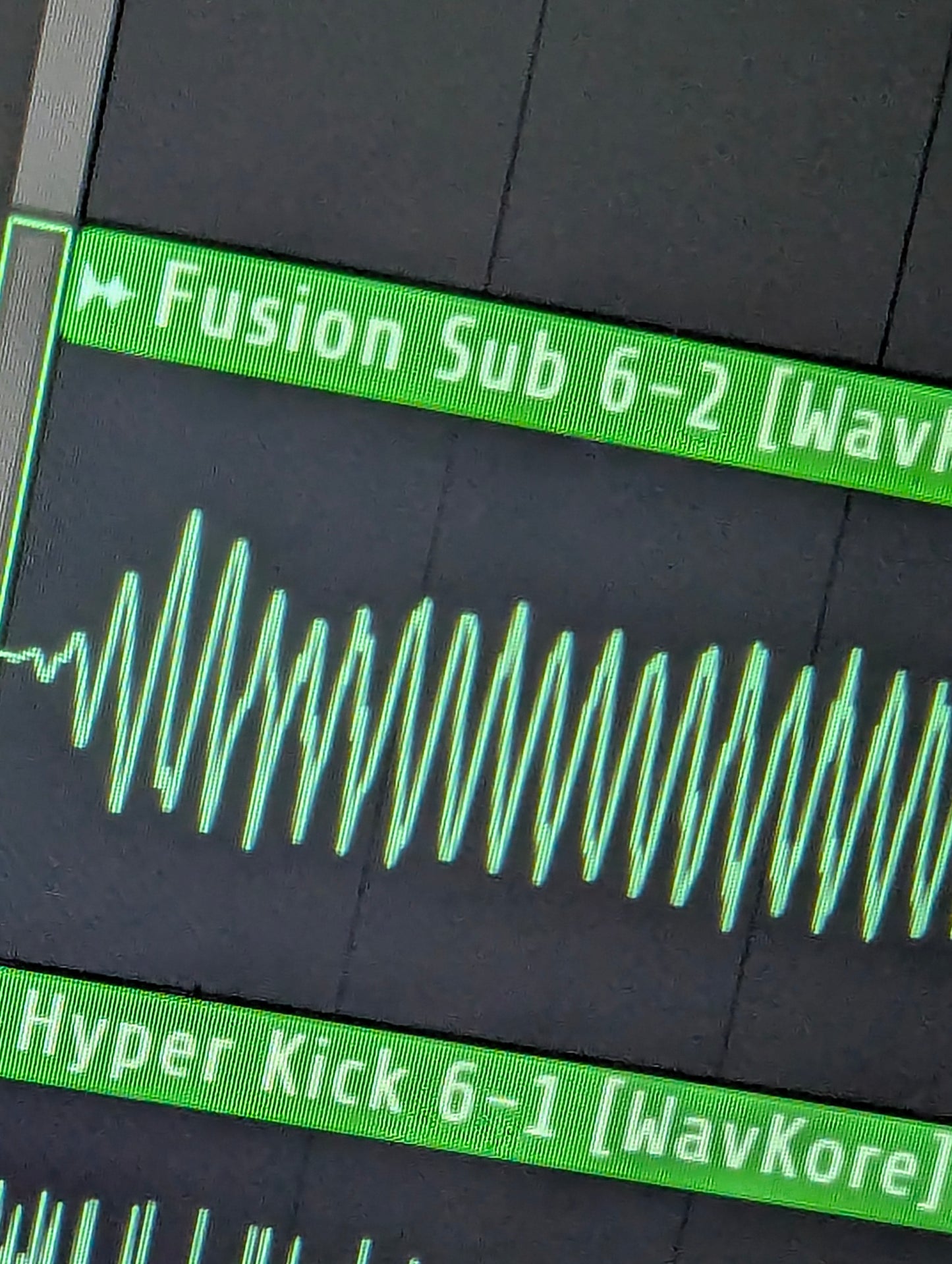 Audio sample waveform in FLstudio