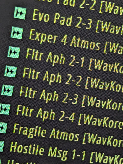 Browsing various atmosphere samples 