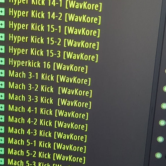 Listening to various kick drum samples in DAW FLstudio