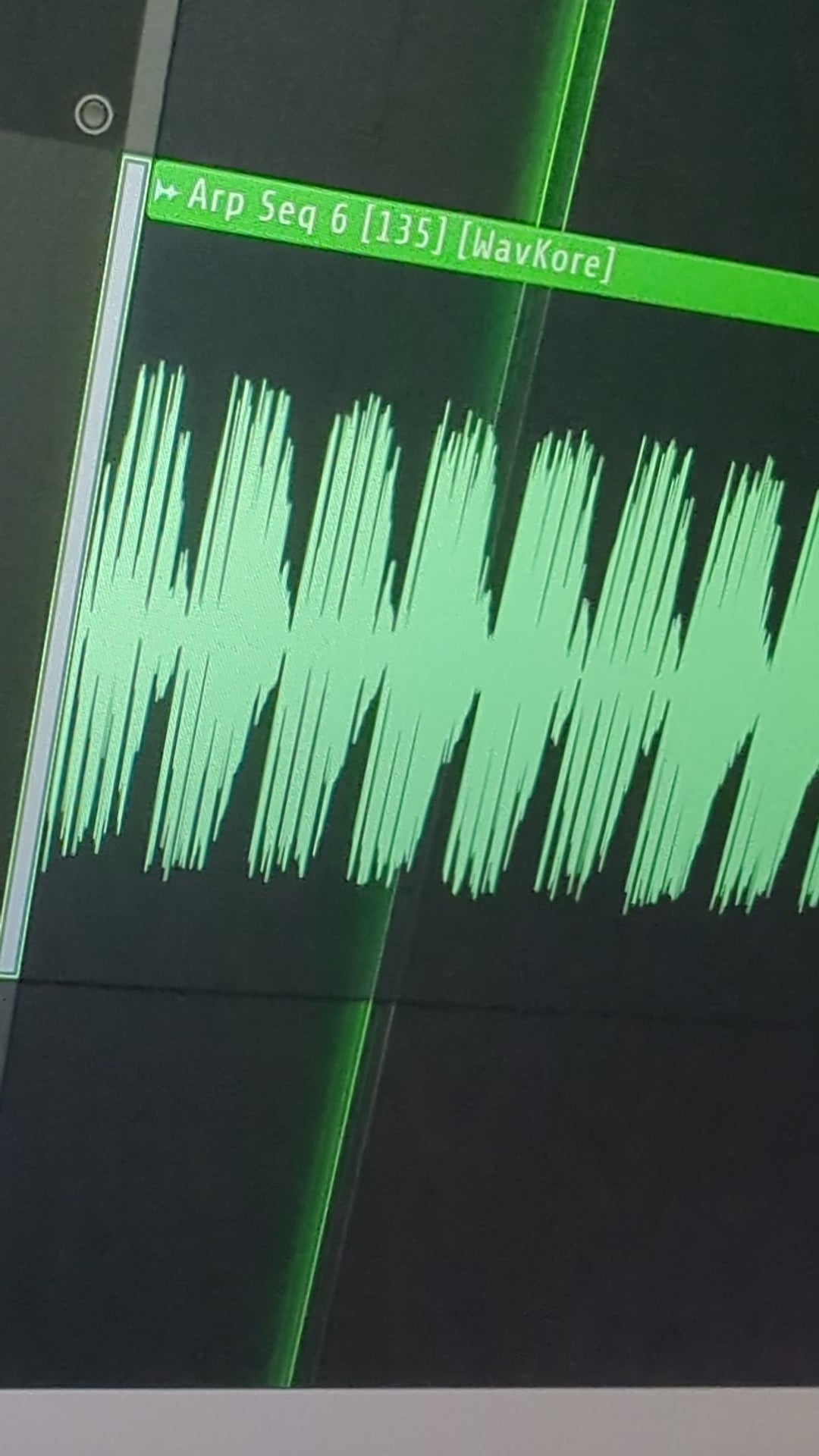 Auditioning arpeggio sound sample in DAW